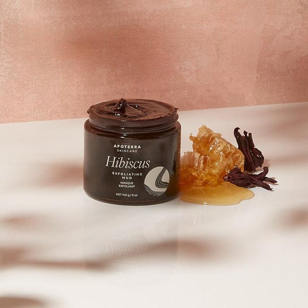 Hibiscus Exfoliating Raw Honey Mud