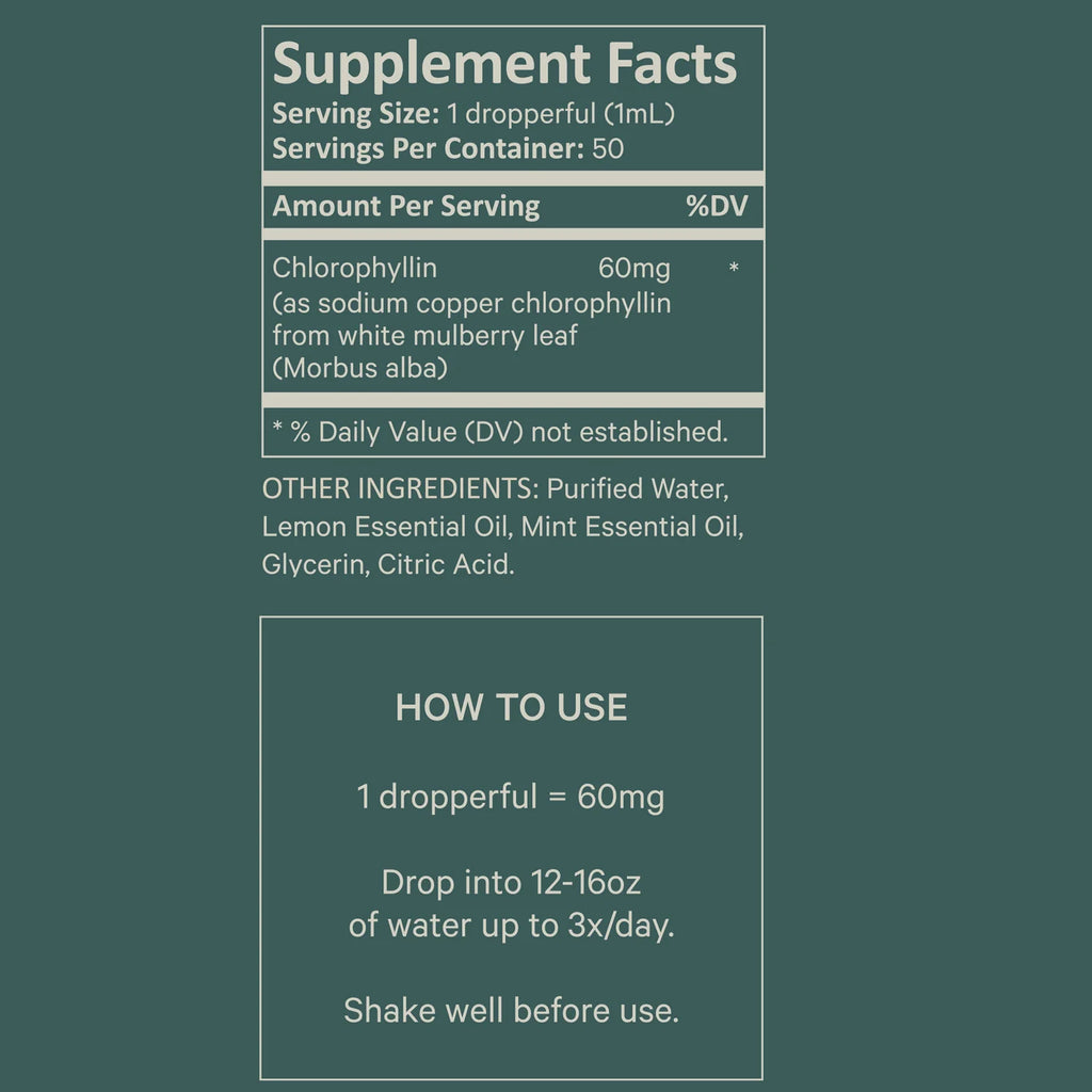 Detox Drops for heavy metals and body smell
