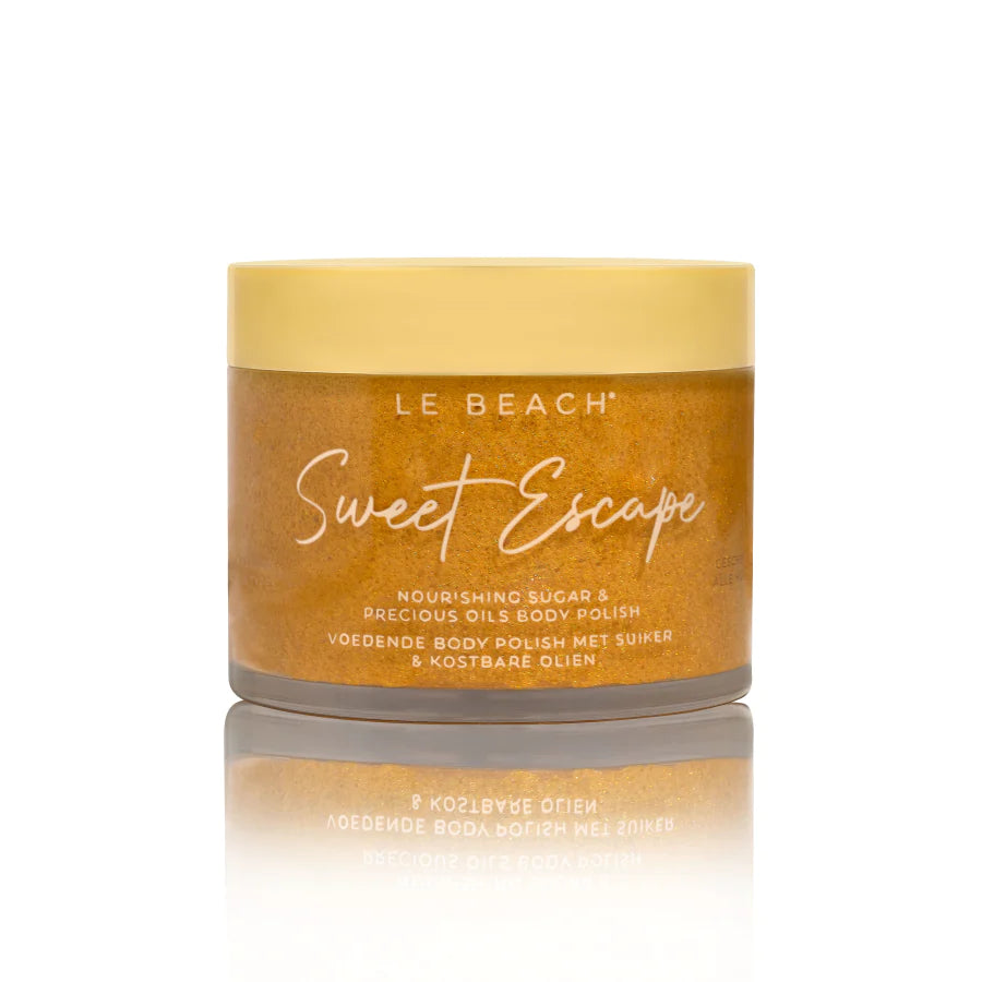 Sweet Escape sugar scrub with a warm tropical fragrance