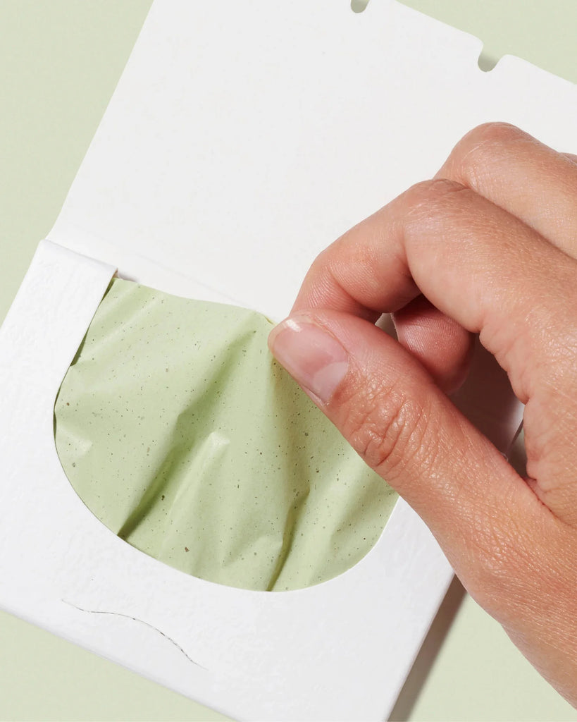 Green tea oil control paper