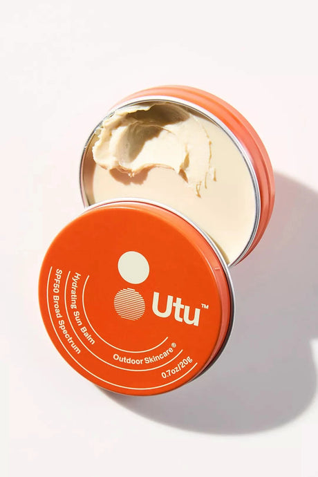 SPF 50 Hydrating Sun Balm Face & Lip Protector - Mineral Sunscreen Ceramide NP Snow Mushroom & Vit E