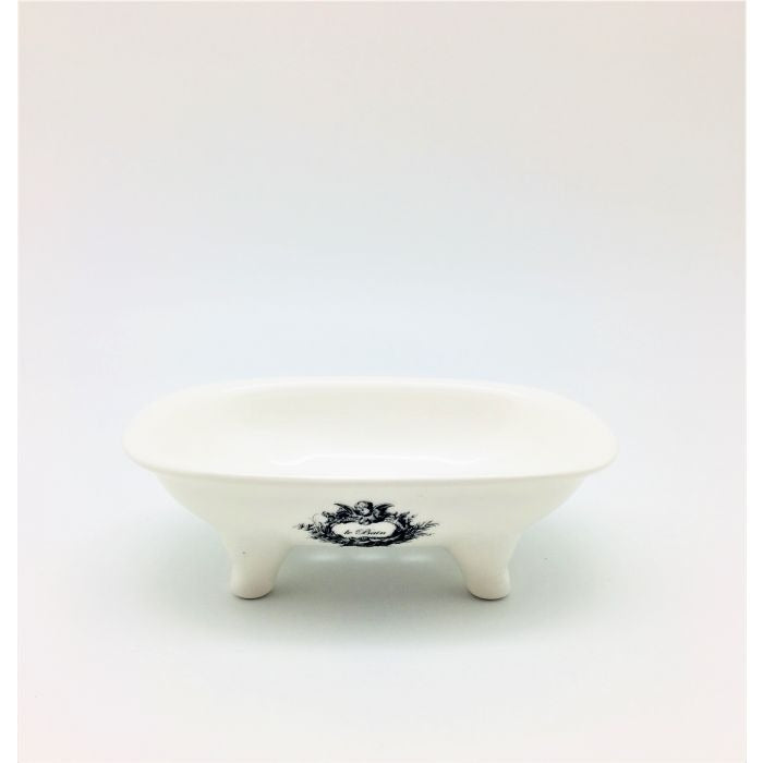 Vintage ceramic tub soap dish