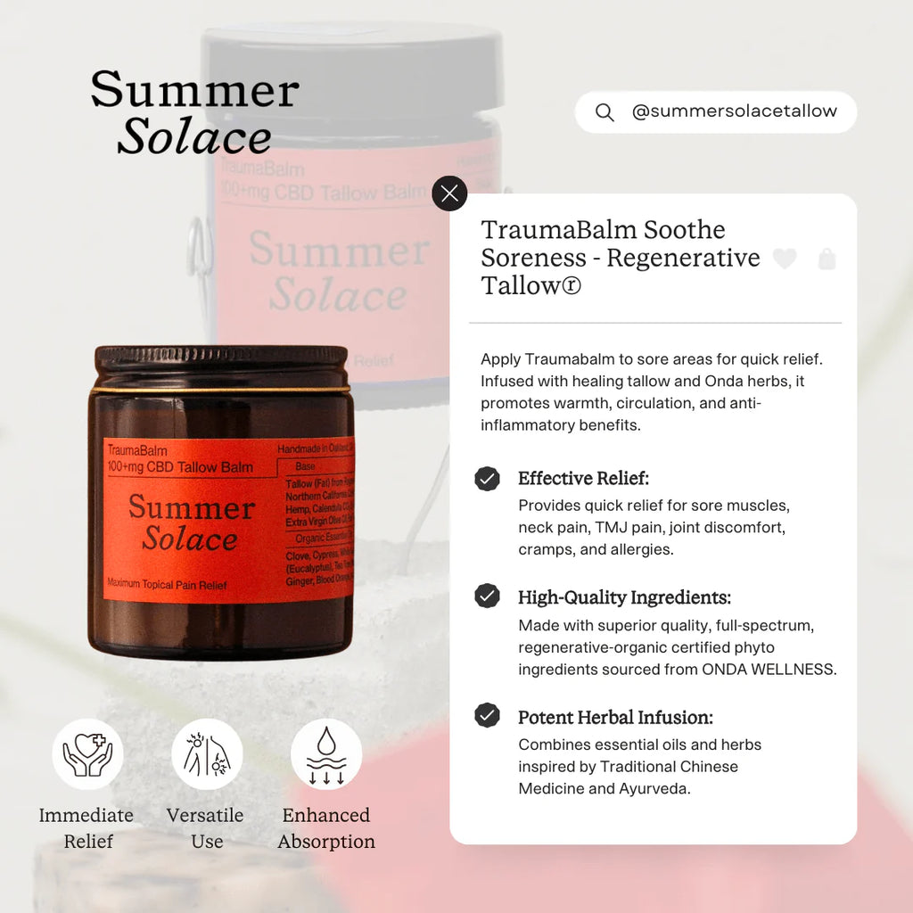TraumaBalm – Warming Muscle Rub | Capsicum & Thai Ginger