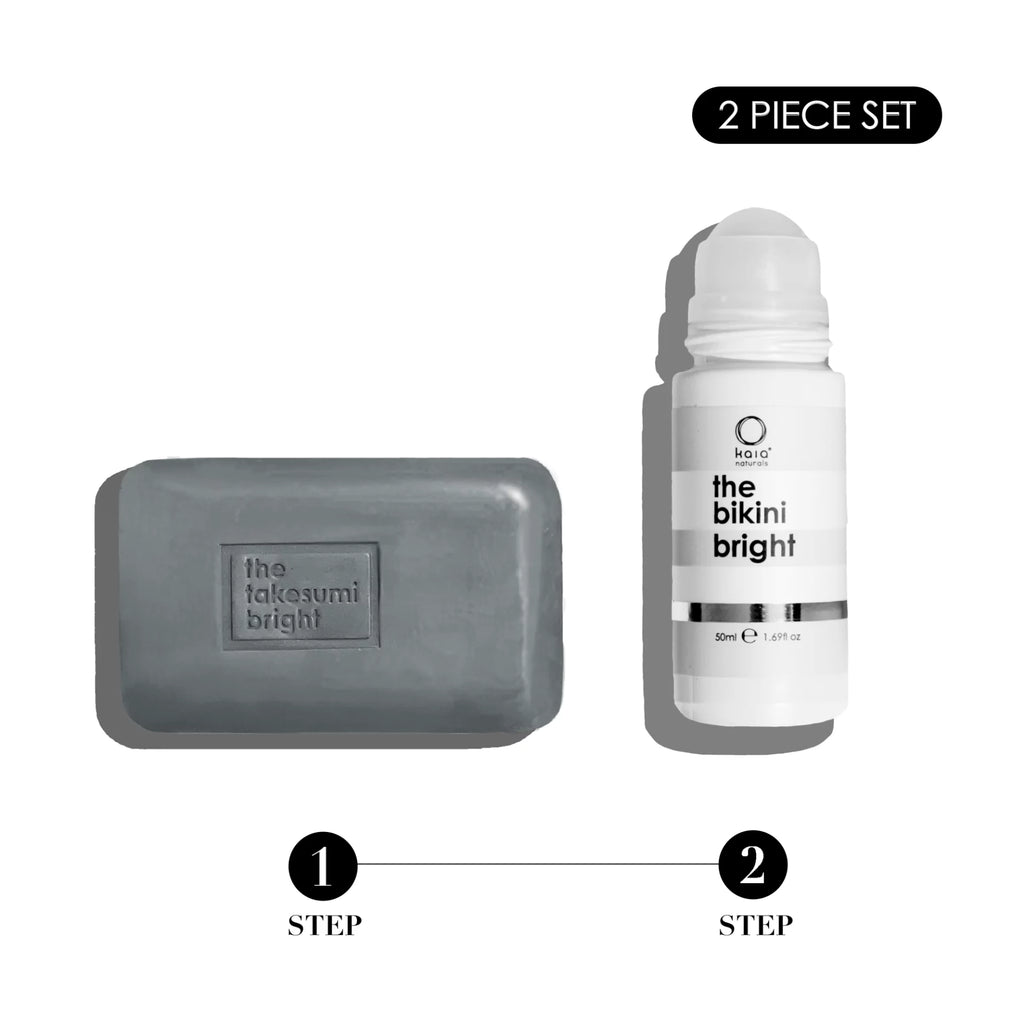 2-STEP SYSTEM FOR BRIGHTER SMOOTHER BIKINI LINE
