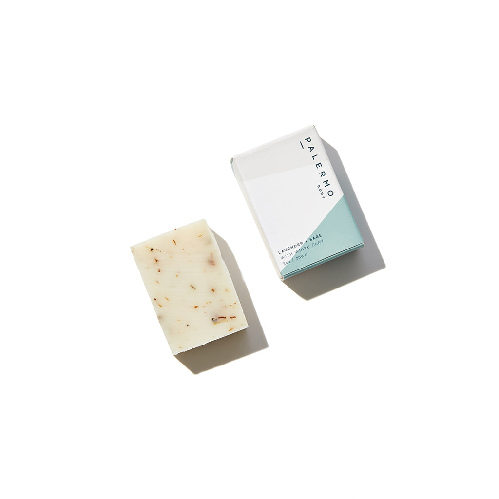 LAVENDER + SAGE WITH WHITE CLAY SOAP