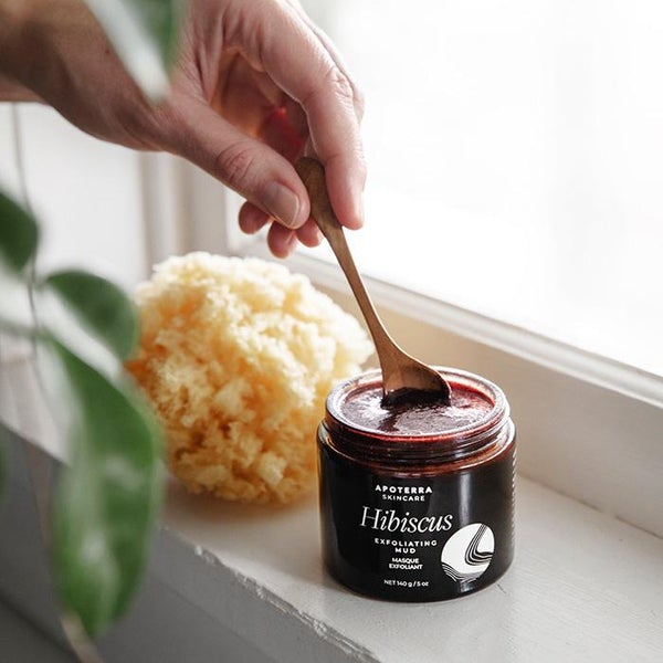 Hibiscus Exfoliating Raw Honey Mud