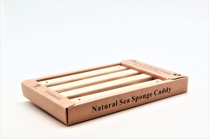 Wooden Sea Sponge Caddy